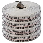 Ace Fire Defense .01 - 4 pack Firehose - 1.5  x 75  Nitrile Lined Attack Fire Hose 900 PSI Burst Pressure