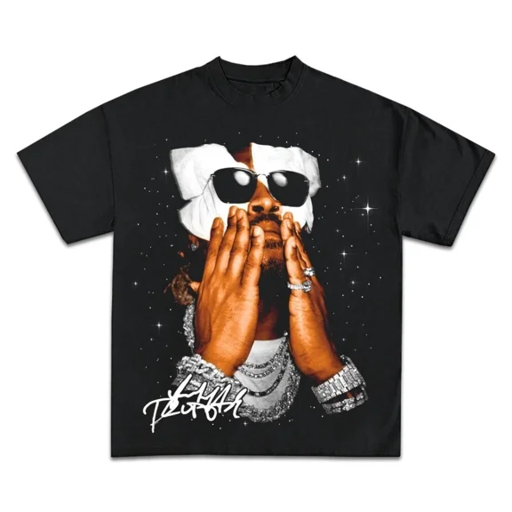 SALE Future Hendrix Icy Graphic T-Shirt, Black, Unisex Cotton S-5XL
