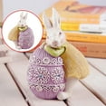 thumbnail image 1 of ON SALE! Loyerfyivos Easter Resin Bunny Eggs Easter Decorations, Spring Easter Rabbit Figurine Statue, Hand Painted Rabbit Resin Toy Easter Egg Ornament for Home Office Garden Desktop Decor, 1 of 8
