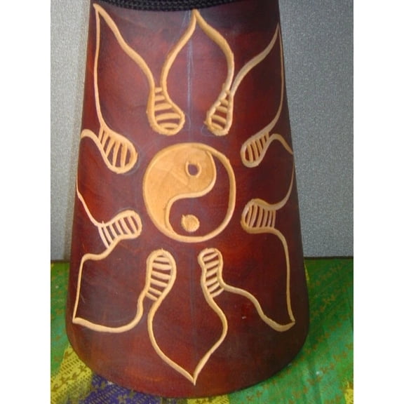 SALE - PRO ! Handmade 20" Yin & Yang Djembe Bongo Drum M19 + EXTRA