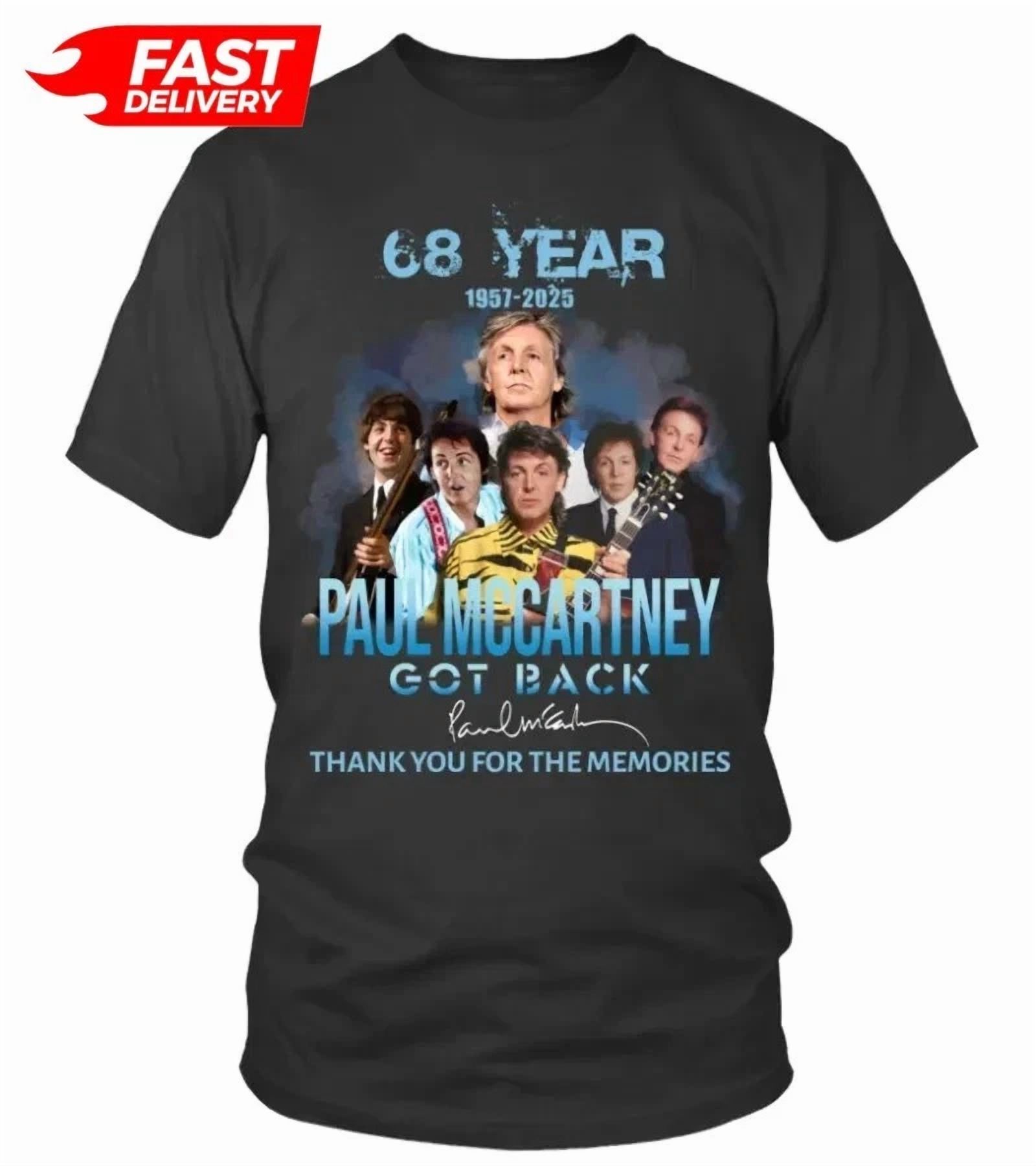 Maglietta Vintage Paul McCartney Tour 2025 – Anniversario, Unisex, Cotone, Personalizzabile (Gildan 5000)