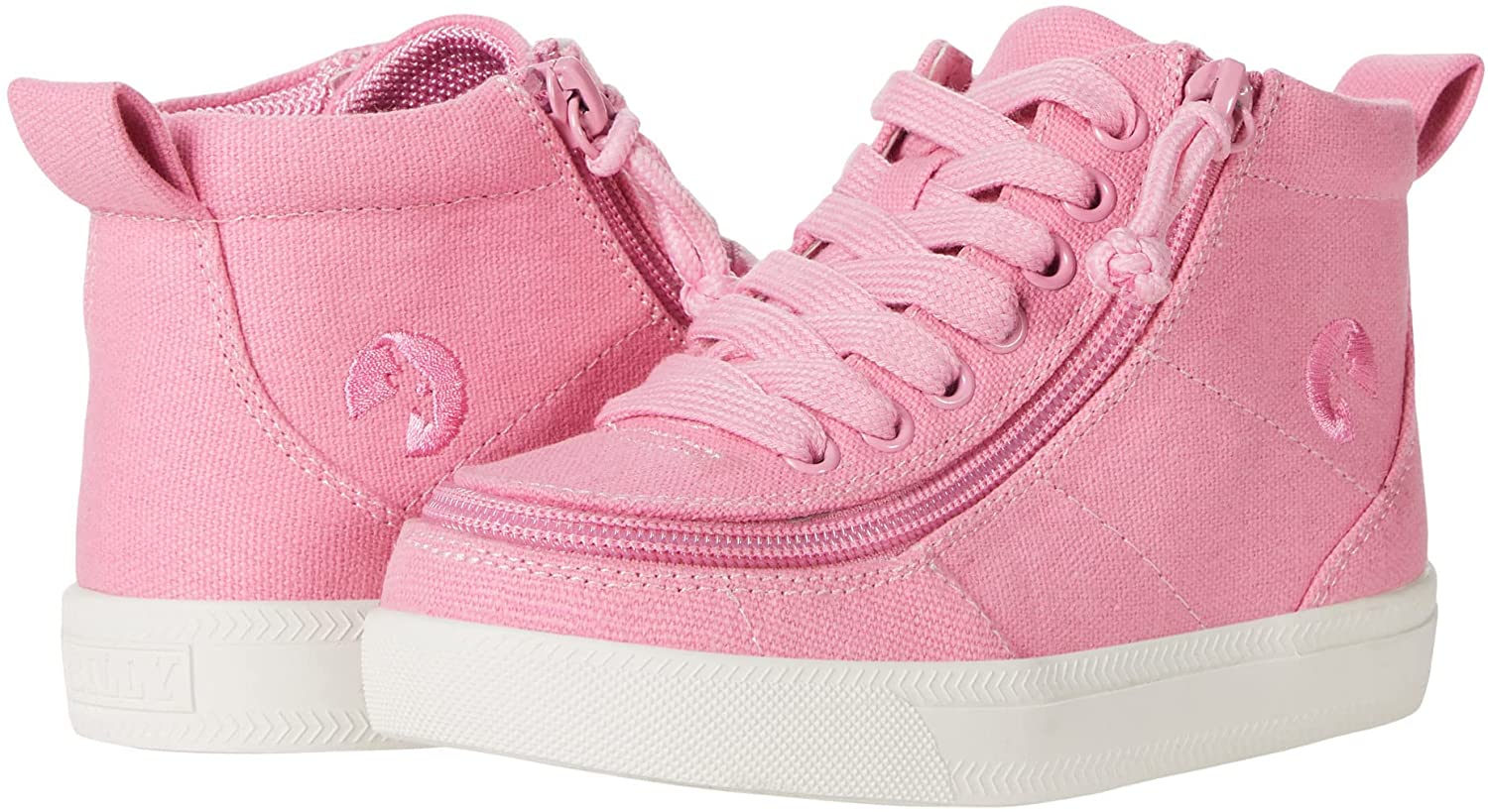 Light Up Billy Classic High Top Shoes For Toddlers – Size 6, Pink/Blue Flashing Sneakers