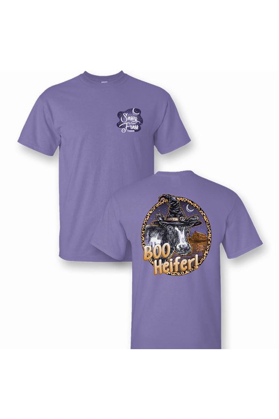 SALE Sassy Frass Boo Heifer Halloween Cow T-Shirt