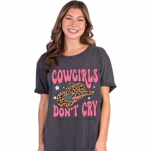 SALE Simply Southern Cowgirls Over Sized T-Shirt