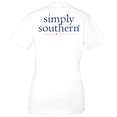 thumbnail image 1 of SALE Simply Southern Preppy Classic Basic Logo White T-Shirt, 1 of 4
