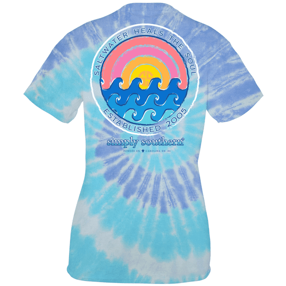 SALE Simply Southern Preppy Saltwater Heals Soul Beach T-Shirt