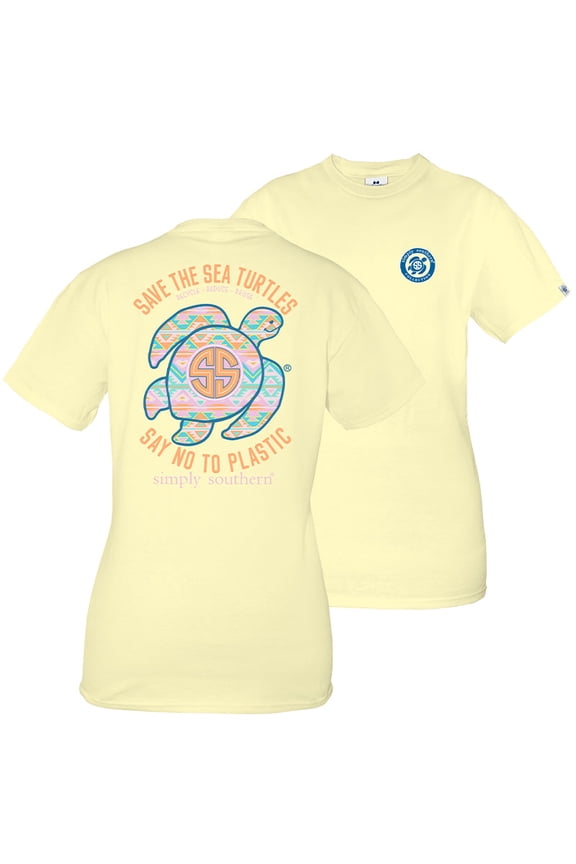 SALE Simply Southern Preppy Save The Turtles Aztec Turtle T-Shirt