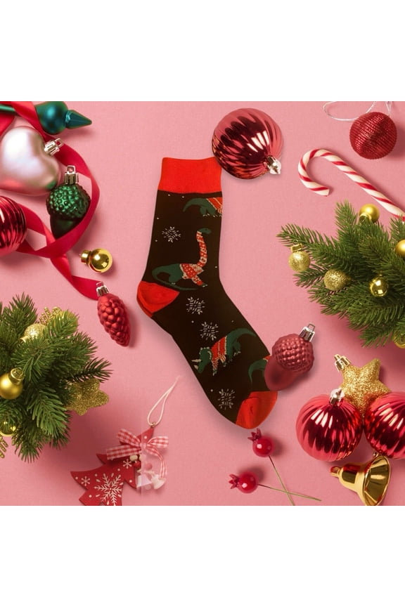 SALE!! Socks Women Adult Crew Socks Holiday CHRISTMAS Gift Santa Winter Gift New