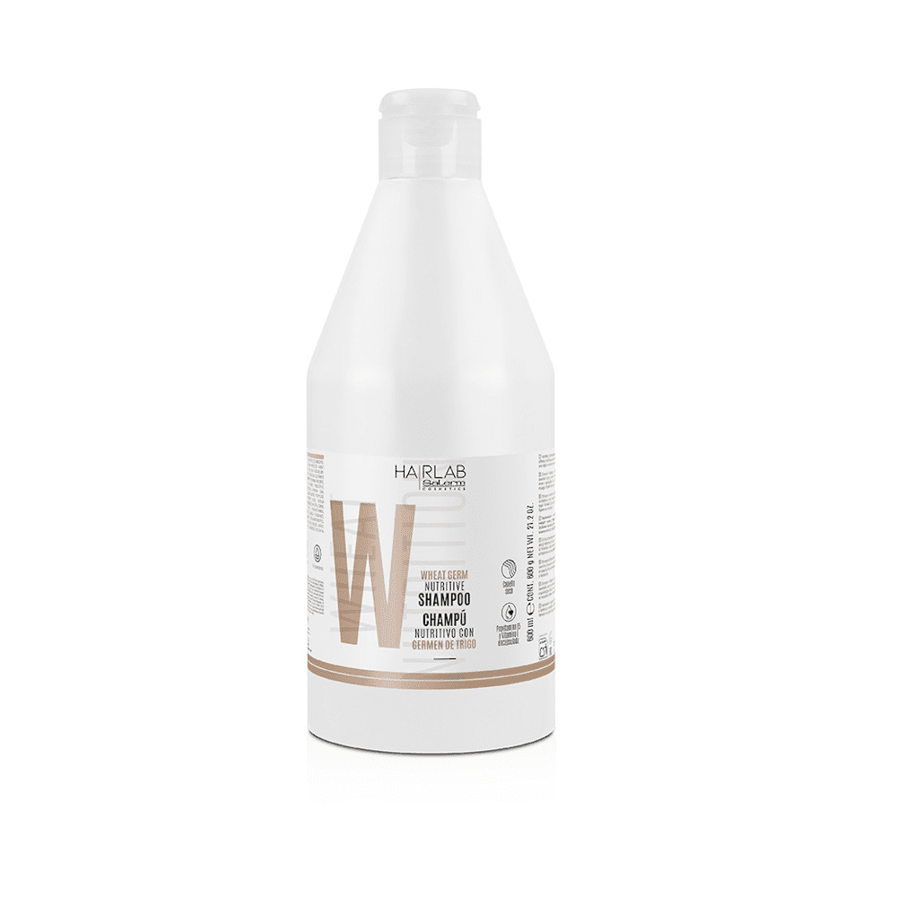 SALERM - Hair Lab Nutritive Wheat Germ Shampoo 600 ml / 21.2 oz – Hydrating & Softening Formula for Dry or Brittle Hair