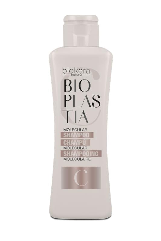SALERM - Molecular Shampoo - Biokera Bioplastia - 300 ml - Sulfate and Paraben-Free Shampoo - Vegan Keratin - Revitalizes Hair Fiber and Balances pH After Straightening - Frizz-Free Hair