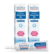 SALIVEA Dry Mouth Relief Gel Moisturizer, 1 oz Tubes, Pack of 2