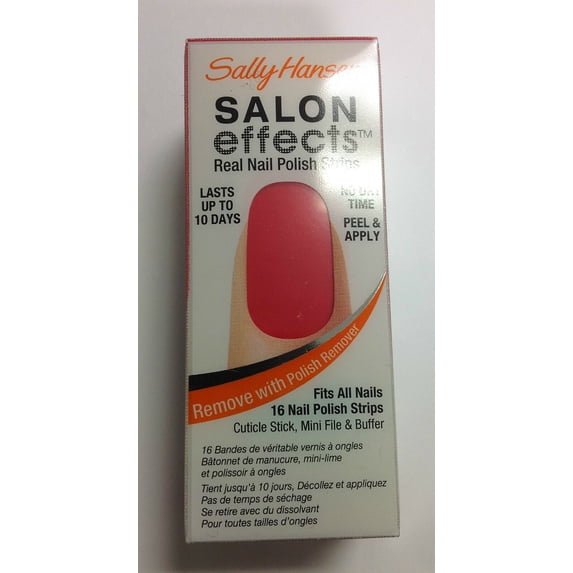 SALLY HANSEN SALON EFFECTS REAL NAIL POLISH STRIPS ( I DARE YOU ) NEW.