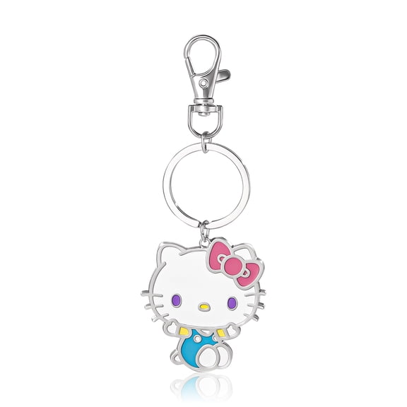 SALLY ROSE Hello Kitty Keychain Cute Official License, Enamel-Plated Fashion Sanrio Keychain with Lobster Clip Bag Charm