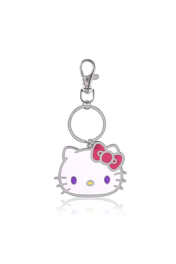 SALLY ROSE Hello Kitty Keychain Cute Official License, Enamel-Plated Fashion Sanrio Keychain with Lobster Clip Purse Charm