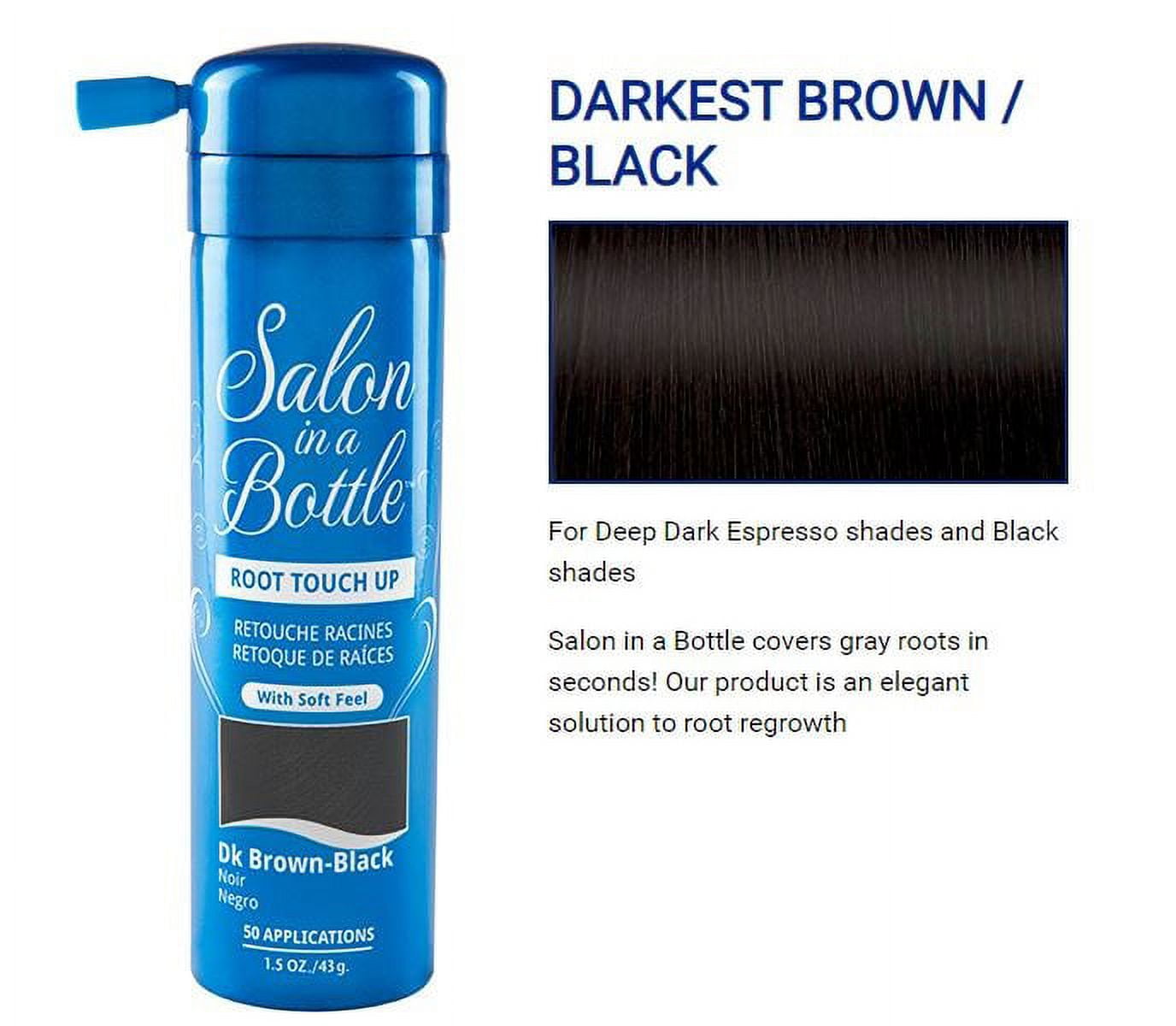 SALON IN A BOTTLE Root Touch Up Hair Spray [DARK/BLACK BROWN] * BEAUTY