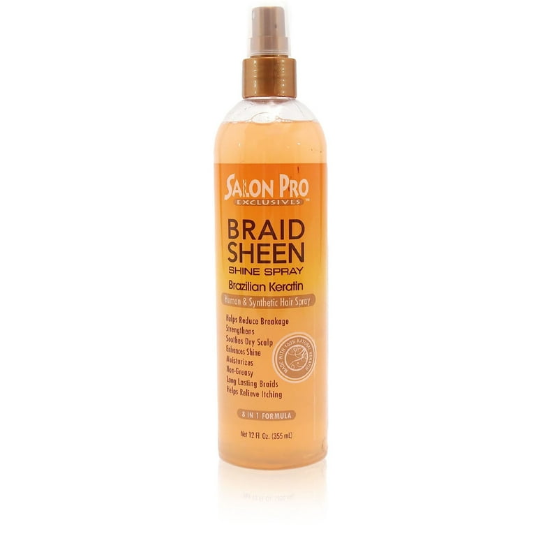 SALON PRO Brazilian Keratin Braid Sheen Spray (12oz) SALON PRO Brazilian Keratin Braid Sheen Spray (12oz)