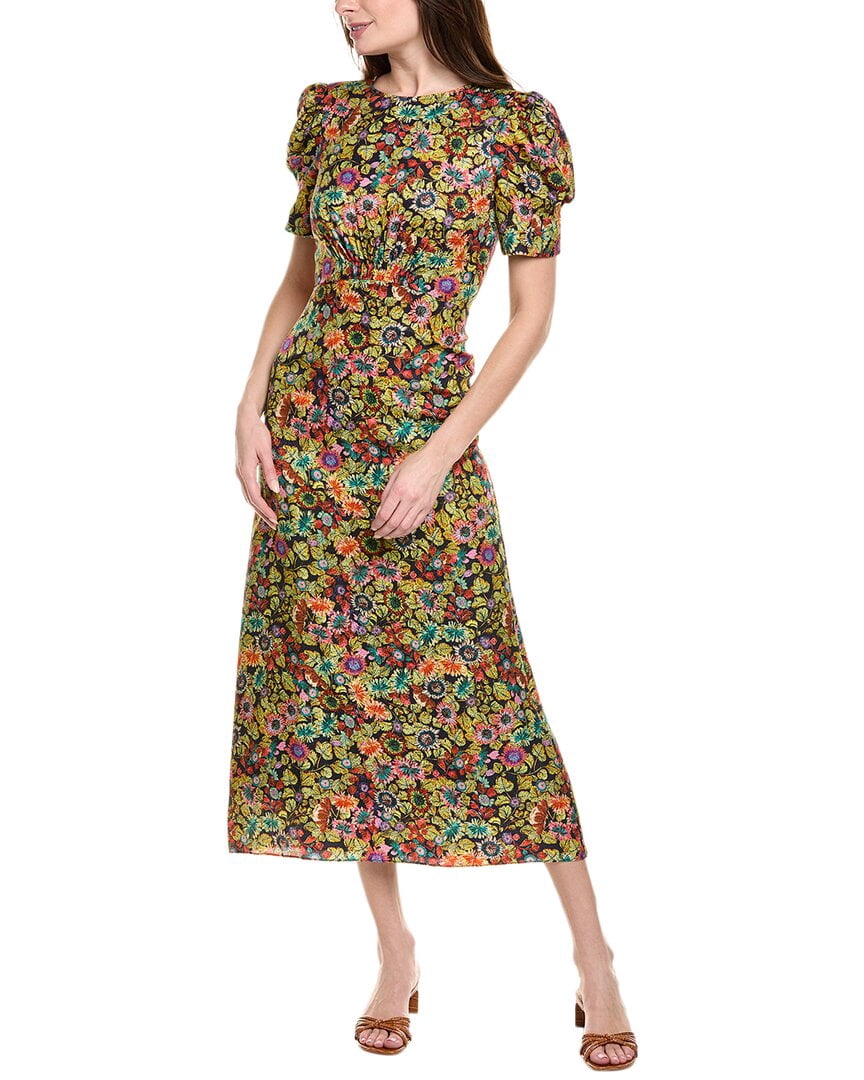 SALONI womens Dotty Stamped Satin Silk Midi Dress, UK6/US 2, Black -  Walmart Business Supplies