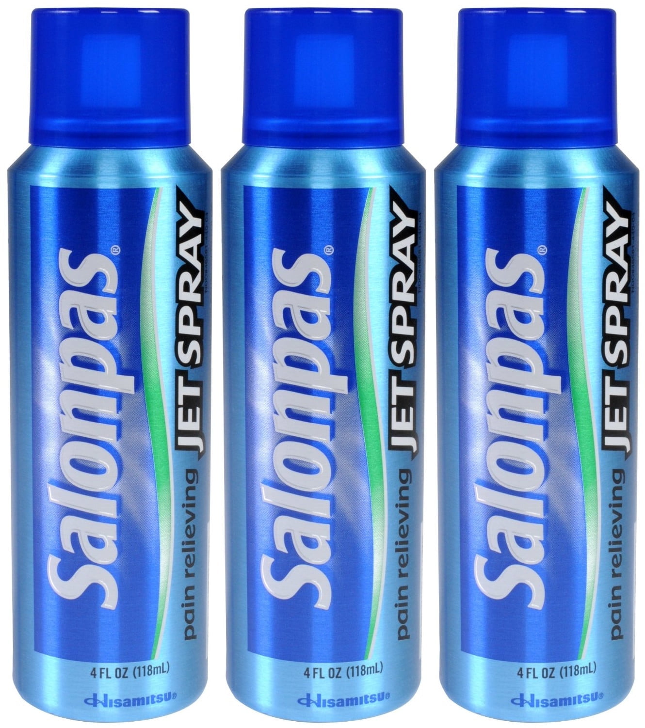 SALONPAS Pain Relieving Jet Spray - 4 Oz Pack of 3