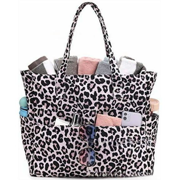 SALQGBUW Large Beach Tote Bag Women Waterproof Sandproof Zipper Beach Tote Bag for Pool Gym Grocery Travel with Wet Pocket