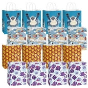 SALQGBUW-Pokemon 16 Pcs Party Paper Gift Bags – Cute Cartoon Favor Bags for Kids' Birthday, Baby Shower, Classroom Treats, and Party Supplies for Boys and Girls
