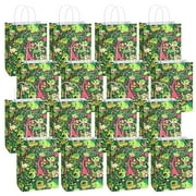 SALQGBUW-Pokemon 16 Pcs Party Paper Gift Bags – Cute Cartoon Favor Bags for Kids' Birthday, Baby Shower, Classroom Treats, and Party Supplies for Boys and Girls