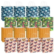 SALQGBUW-Pokemon 16 Pcs Party Paper Gift Bags – Cute Cartoon Favor Bags for Kids' Birthday, Baby Shower, Classroom Treats, and Party Supplies for Boys and Girls