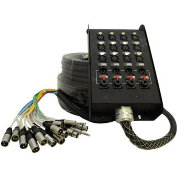 SALS-12x4x100 - 12 Channel 100' Snake Cable (XLR & TRS Returns)