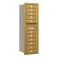 thumbnail image 1 of SALSBURY INDTRIES 3713S-11GRP Horiz Mailbox,MB1,11Dr,Gold,RL,48in, 1 of 3