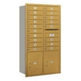 thumbnail image 1 of Salsbury Industries 4C Horizontal Mailbox 15 Door High Unit Double Column 18 Doors and 2 Parcel Lockers Rear Loading Private Access, 1 of 3