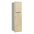 thumbnail image 1 of Salsbury Industries 4C Horizontal Mailbox 15-Door High Unit (55"), Single Column, 7 MB1 Doors, 1 PL6, Aluminum, Rear Load, Private Access, 1 of 2