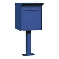 thumbnail image 1 of SALSBURY INDUSTRIES 4276BLU Pedestal Drop Box,Large,Aluminum,Blue, 1 of 2