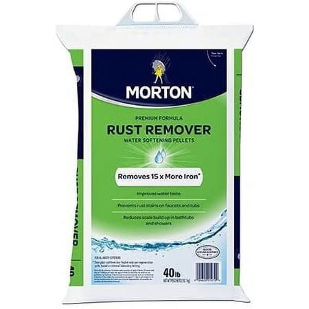 Morton Salt Rust Remover Salt 40lb - Laundry Stain Remover - 40 lbs