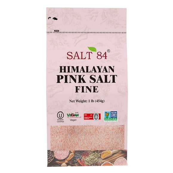 SALT 84 Himalayan Chef BCF26 Pink Salt, Fine Grain, 1 Pound (Pack of 1)