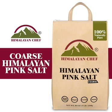 SALT 84 Himalayan Pink Salt, Coarse Grain, 5 lb – 100% Natural, Unrefined, Mineral-Rich – for Cooking, Baking & Grinder Refills, No Allergens