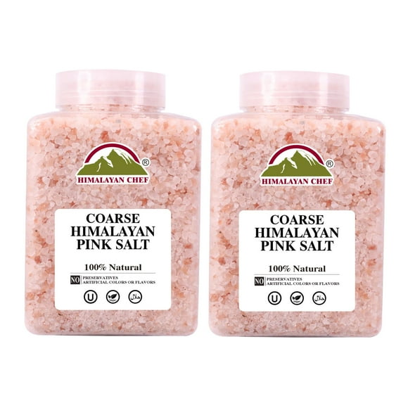 SALT 84 Pink Salt Coarse, 80 oz. Mineral Dense for Health & Ideal For Refill Grinders - 2 PACK