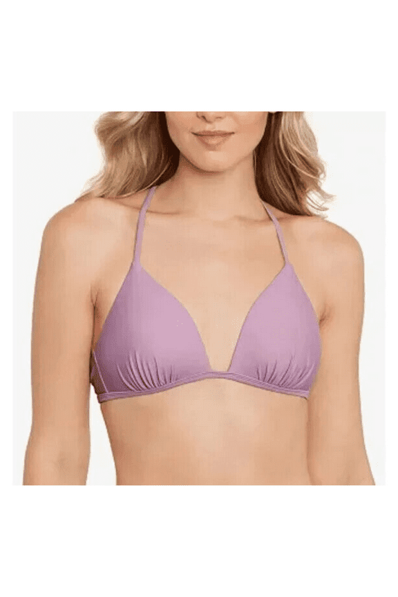 Juniors' Molded Push-Up Triangle Bikini Top , Dusty Lilac, S