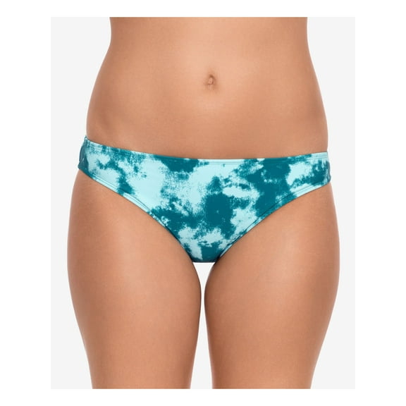 SALT   COVE Women's Aqua Acid Wash Stretch Lined Moderate Coverage Sea Foam Hipster Swimsuit Bottom S