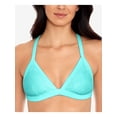 thumbnail image 1 of SALT + COVE Women's Aqua X-Back Crochet Tie Triangle Swimsuit Top M, 1 of 3