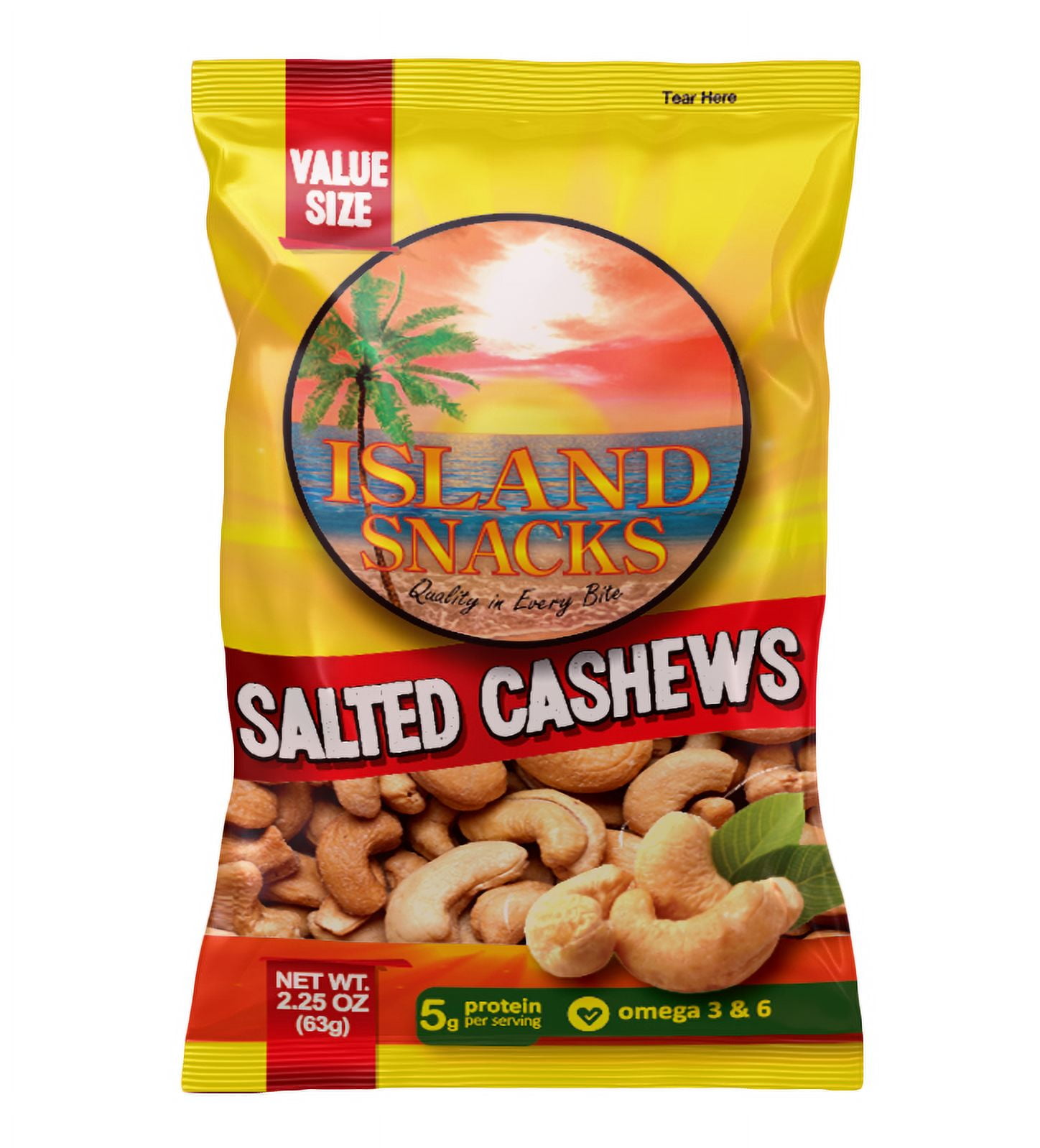 SALTED CASHEWS 2.25 OZ - Walmart.com