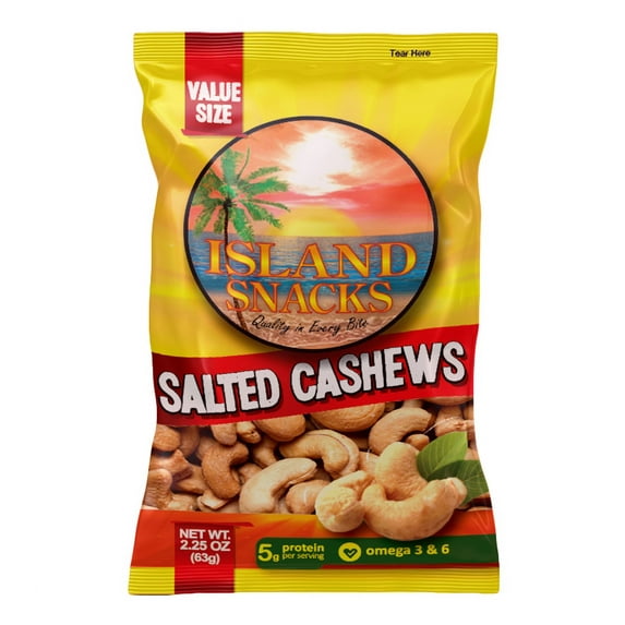 SALTED CASHEWS 2.25 OZ