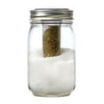 thumbnail image 1 of Jarware 82627 Metal BPA Free Salt & Pepper Shaker Decorative Jar Lid, 1 of 3
