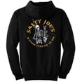 thumbnail image 1 of SALTY JOES Men's Fishin' Bones Logo Hooded Sweatshirt-3XL-Black/c, 1 of 3