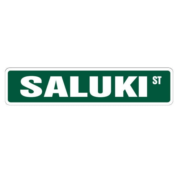 SALUKI Street Sign dog lover great pet own | Indoor/Outdoor | 30" Wide