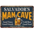 thumbnail image 1 of SALVADOR'S Man Cave Gift Metal Sign Green Gift 12x18 112180012289, 1 of 1