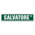 thumbnail image 1 of SALVATORE Street Sign Childrens Name Room Sign | Indoor/Outdoor |  24" Wide, 1 of 5