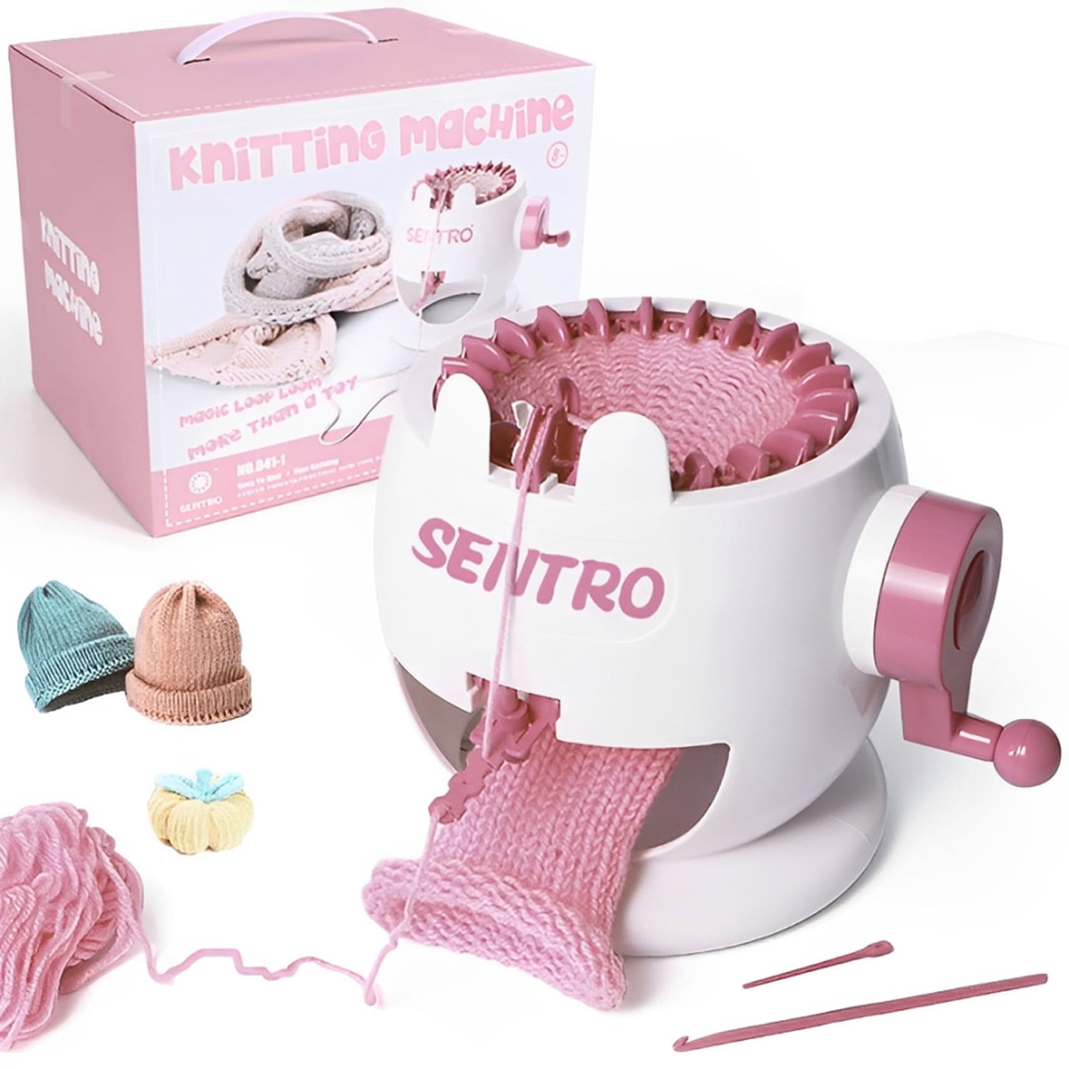 SALYWEE 22 Needle Smart Round Board Rotary Knitting Loom — DIY Creative Wool Weaving Machine for Adults, Children & Beginners