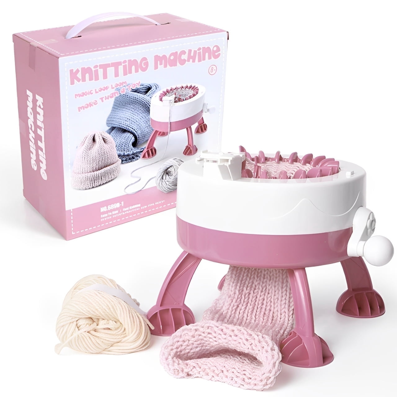 SALYWEE 22 Needle Smart Round Board Rotary Knitting Loom — DIY Creative Wool Weaving Machine for Adults, Children & Beginners