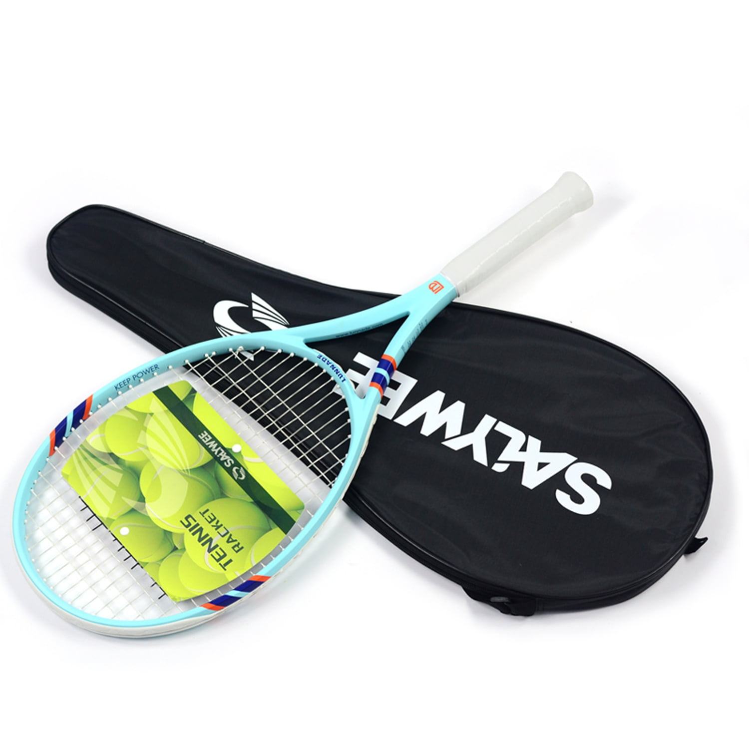 SALYWEE POWER100 Carbon Fiber Tennis Racket - lightweight 270g, 16×19 ...
