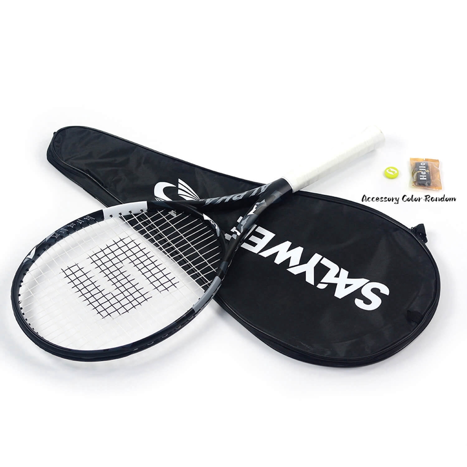 SALYWEE Alpha Control Tennis Racquet, Full Carbon Fiber, 102 sq.in. Head Size, 16x19 Strung, Lightweight 273±7g Unstrung, One-piece Molding for Precision & Power