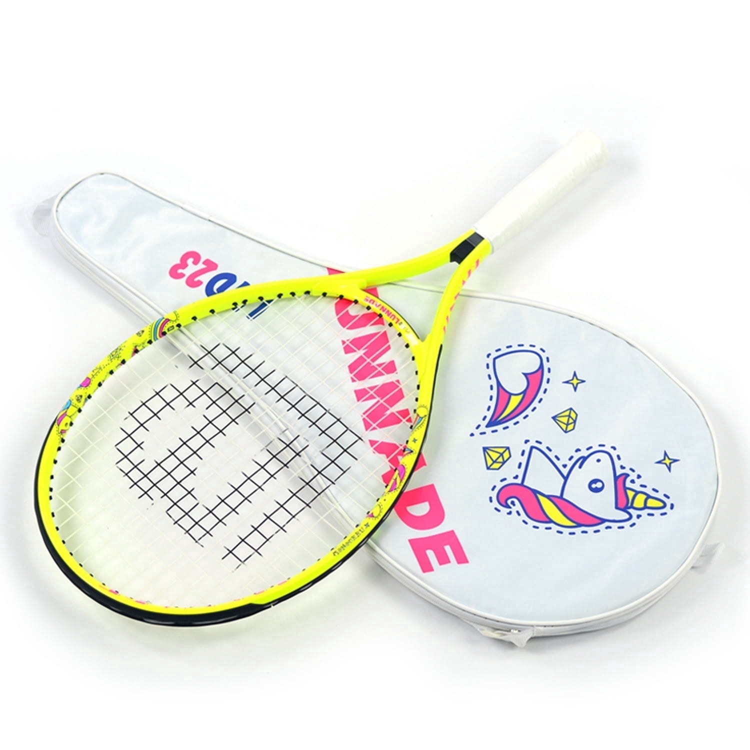 SALYWEE DJS 23″ Tennis Racket, Aluminum Frame, 16×18 Pattern, Free Bag, for Beginners